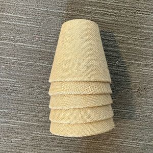 5 burlap lamp/chandelier shade